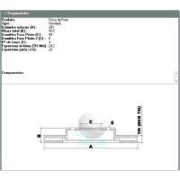DISCO DE FREIO VENTILADO DIANTEIRO MDS - D47A
