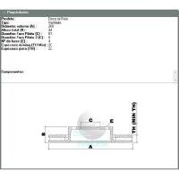 DISCO DE FREIO VENTILADO DIANTEIRO MDS - D560