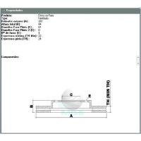 DISCO DE FREIO VENTILADO DIANTEIRO MDS - D705E