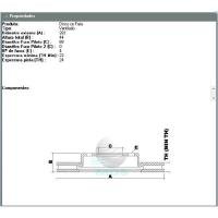 DISCO DE FREIO VENTILADO DIANTEIRO MDS - D921