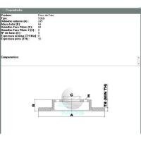DISCO DE FREIO SOLIDO MDS - D301E