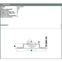 DISCO DE FREIO TRASEIRO MDS - D29
