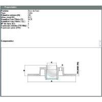 DISCO DE FREIO TRASEIRO MDS - D842B