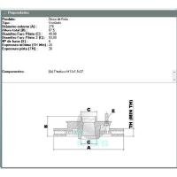 DISCO DE FREIO VENTILADO DIANTEIRO MDS - D17E