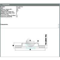 DISCO DE FREIO VENTILADO DIANTEIRO MDS - D653B