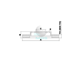 DISCO DE FREIO VENTILADO DIANTEIRO, FREMAX - BD4437