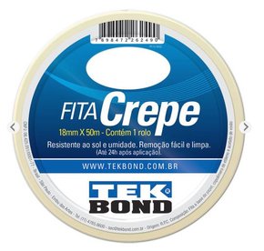 Fita Crepe 18mm X 50m - Tekbond