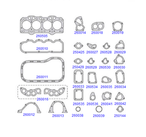 JOGO DE JUNTA DO MOTOR TARANTO - 260500