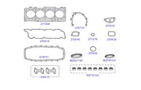 JOGO DE JUNTA DO MOTOR TARANTO - 271200-R MLS