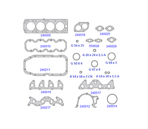 JOGO DE JUNTA DO MOTOR TARANTO - 280000