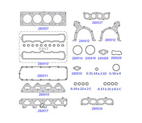 JOGO DE JUNTAS DO MOTOR TARANTO - 280600