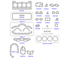 JOGO DE JUNTA DO MOTOR TARANTO - 310600
