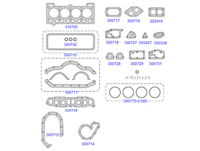 JOGO DE JUNTA DO MOTOR TARANTO - 310700
