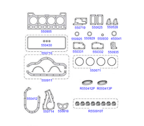 JOGO DE JUNTA DO MOTOR TARANTO - 550900-R - FORA DA FROTA NACIONAL