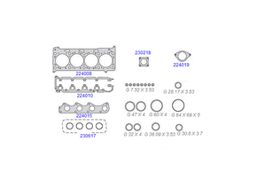 JOGO DE RETIFICAÇÃO DA VÁLVULA TARANTO - 224095 MLS