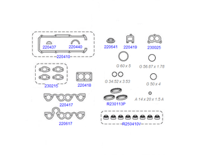 JOGO DE RETIFICAÇÃO DA VÁLVULA TARANTO - 230095-R