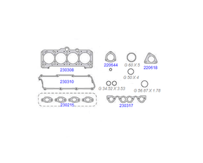 JOGO DE RETIFICAÇÃO DA VÁLVULA TARANTO - 230395 MLS