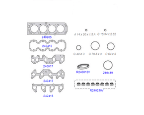 JOGO DE RETIFICAÇÃO DA VÁLVULA TARANTO - 240995-R