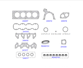 JOGO DE RETIFICAÇÃO DA VÁLVULA TARANTO - 242295-R - CORSA \ MERIVA \ MONTANA \ PALIO \ STILO \ STRADA