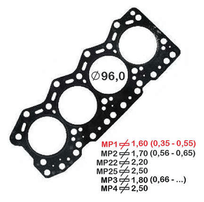 JUNTA DO CABEÇOTE BASTOS METALOPACK 151544MP1 -
