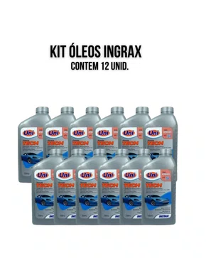 KIT 12 UNIDADES OLEO MOTOR SEMISINTETICO INGRAX 10W40