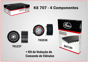 KIT DA CORREIA SINCRONIZADORA GATES - KS-707