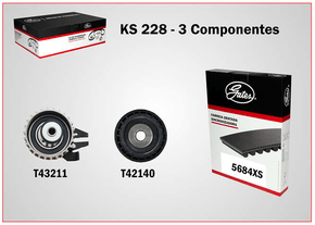 KIT DA CORREIA SINCRONIZADORA GATES - KS228
