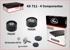 KIT DA CORREIA SINCRONIZADORA GATES - KS711