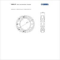 KIT SAPATA DE FREIO DIANTEIRO TRASEIRO COBREQ - 0304-CP