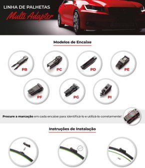 Palheta Limpador Gel Parabrisa 25" Universal - Auto Impact