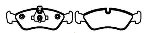 PASTILHA DE FREIO DIANTEIRA ECOPADS - ECO1008 -