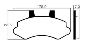 PASTILHA DE FREIO DIANTEIRA ECOPADS - ECO1022 -