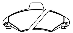 PASTILHA DE FREIO DIANTEIRA ECOPADS - ECO1036 -  F