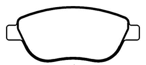 PASTILHA DE FREIO DIANTEIRA ECOPADS - ECO1086 -