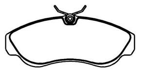 PASTILHA DE FREIO DIANTEIRA ECOPADS - ECO1124 -