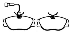 PASTILHA DE FREIO DIANTEIRA ECOPADS - ECO1277 -