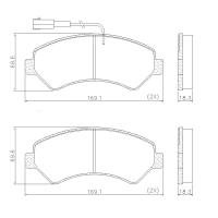 PASTILHA DE FREIO DIANTEIRA FRAS-LE - PD/1388