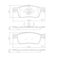 PASTILHA DE FREIO DIANTEIRA FRAS-LE - PD/1539 - FRONTIER