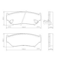 PASTILHA DE FREIO DIANTEIRA FRAS-LE - PD/404 -