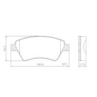 PASTILHA DE FREIO DIANTEIRA FRAS-LE - PD/60 -