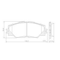 PASTILHA DE FREIO DIANTEIRA FRAS-LE - PD/74 SUMITOMO