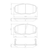 PASTILHA DE FREIO DIANTEIRA LONAFLEX - P-107 VARGA