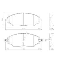PASTILHA DE FREIO DIANTEIRA LONAFLEX - P-1346 -
