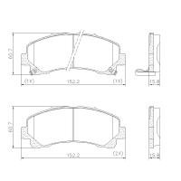 PASTILHA DE FREIO DIANTEIRA LONAFLEX - P-1348 -   I30