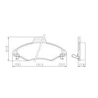 PASTILHA DE FREIO DIANTEIRA LONAFLEX - P-347 BOSCH