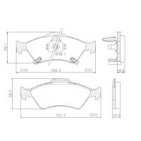 PASTILHA DE FREIO DIANTEIRA LONAFLEX - P- -