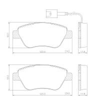 PASTILHA DE FREIO DIANTEIRA LONAFLEX - P-505 - BREAK