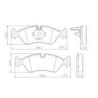 PASTILHA DE FREIO DIANTEIRA LONAFLEX - P-51 -