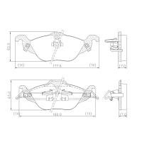 PASTILHA DE FREIO DIANTEIRA LONAFLEX - P-55 TEVES