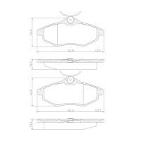 PASTILHA DE FREIO DIANTEIRA LONAFLEX - P-635 -  MAGENTIS